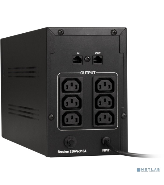 Источник бесперебойного питания ExeGate SpecialPro UNB-1500.LED.AVR.C13.RJ 1500VA/950W, LED, AVR, 6*IEC-C13, RJ45/11, черный
