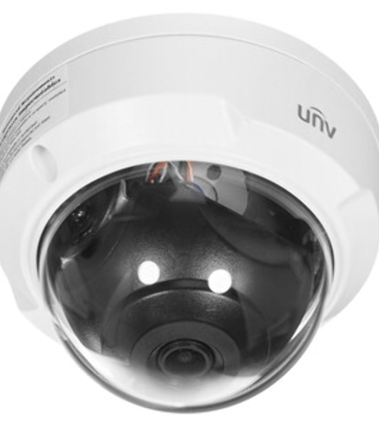 Видеокамера IP купольная антивандальная Uniview IPC322SB-DF28K-I0 - 1/2.8' 2 Мп КМОП @ 30 к/с, ИК-подсветка до 30м., LightHunter 0.001 Лк @F1.6, объектив 2.8 мм