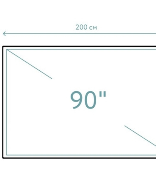 Экран Cinema S'OK SCPSFR-200x113UST-PET для ультракороткофокусных проекторов 90'' 16:9 настенный, постоянного натяжения, полотно PET Crystal ALR UST, рама черная 1 см