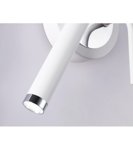 Настенный светодиодный светильник Ambrella light FL51651/1+1 WH/CH белый/хром 10W 4200K 500*227*90