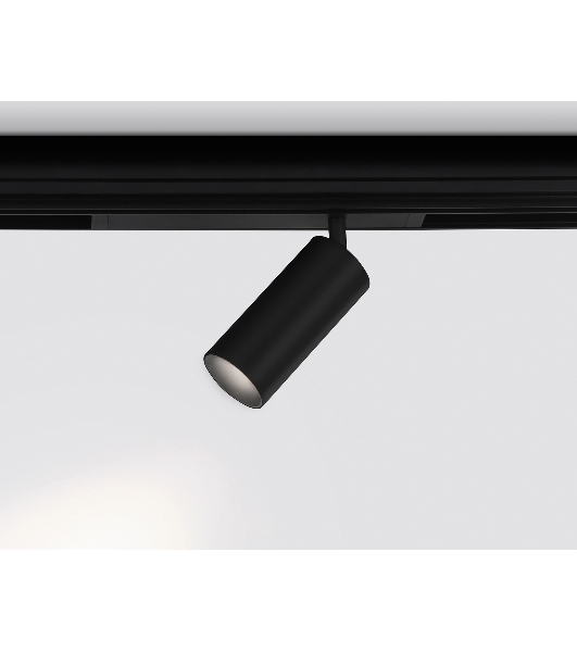 Управляемый светодиодный светильник для шинопровода Magnetic Ambrella light GL1222 BK черный IP20 18W 3000K-6400K 220V 36° D55*120 (Без ПДУ)