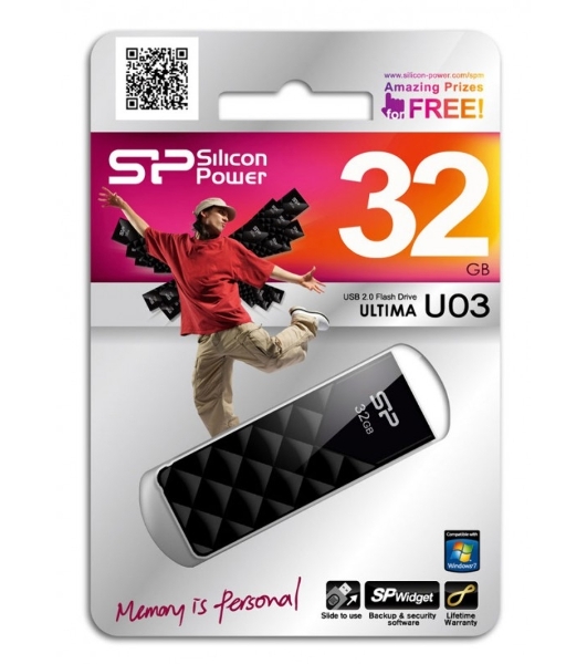 Флешка USB 32Gb Ultima U03 SP032Gb,UF2U03V1K USB 2.0 черный