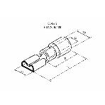 Клемма плоская Rexant изолированная гнездо 5.6 мм 0.5-1.5 мм² (РПи-м 1.5-(4.8)/РПИм 1,25-5), фото4