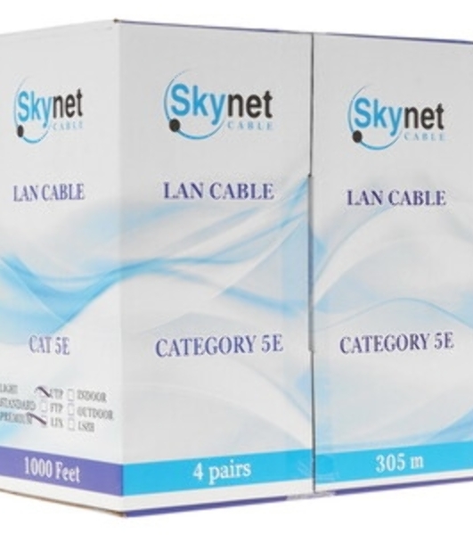 Кабель SkyNet Standart UTPнг(А)-LSLТx 4x2x0,5, медный, FLUKE TEST, кат.5e, однож., 305 м, box, белый