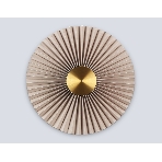 Настенный светильник Ambrella light LH72643 BR/WH латунь/бежевый 6W 3000K D300*100, фото6