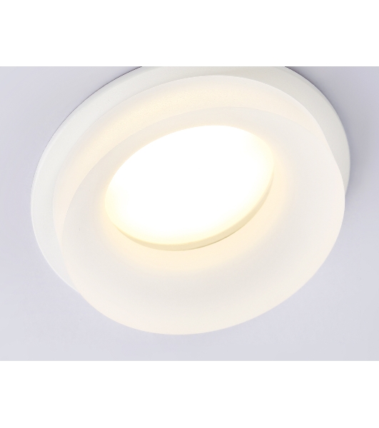 Светильник Ambrella light TN1302 WH/FR белый/белый матовый MR16 GU5.3 D80*42