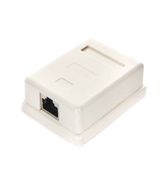 Розетка GEMBIRD NAS212 RJ-45 кат.STP 5e внешняя экранированная 1 порт, 110/Krone