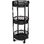 Этажерка Domfy DHC-FC30862 34.2x34.2x83.6 см, d=34.2 см черный, фото11
