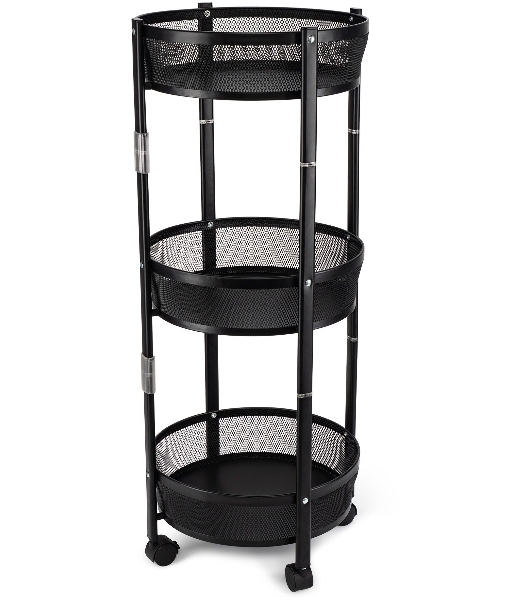 Этажерка Domfy DHC-FC30862 34.2x34.2x83.6 см, d=34.2 см черный