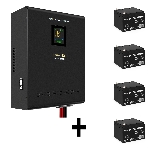 Комплект Источник бесперебойного питания EX296005RUS + батарея 26Aч EX282970RUS 4шт (инвертор, синус, для котла, настенный) ExeGate FineSine SX-7000.LCD.AVR.2SH.T 7000VA/5000W, чистая синусоида, цветной LCD-дисплей, AVR, 2*Schuko+клеммы, линейно-интерактивный, крепление настенное, черный + батарея ExeGate DT 1226 (12В, 26А·ч) 4шт, фото13