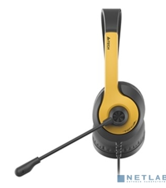Гарнитура A4Tech Fstyler FH100U желтый/черный, проводная