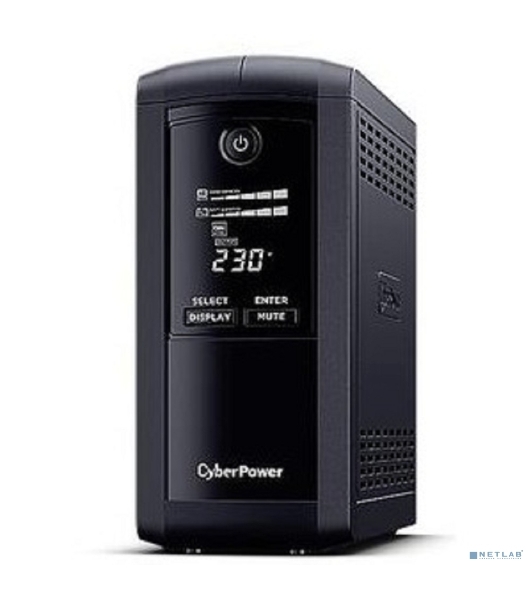 Источник бесперебойного питания CyberPower VP700ELCD/700 ВА/390 Вт/USB/RS-232/RJ-11/RJ-45/4 х CEE 7 (евророзетка)