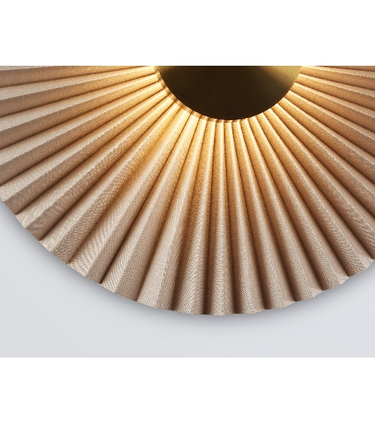 Настенный светильник Ambrella light LH72643 BR/WH латунь/бежевый 6W 3000K D300*100