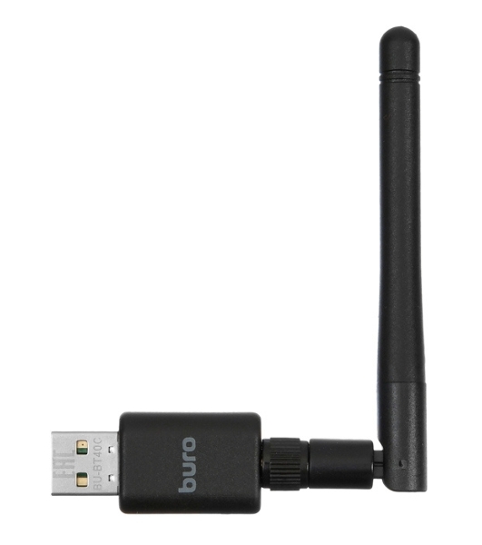 Адаптер USB Buro Bluetooth 4.0+EDR class 1 100м черный