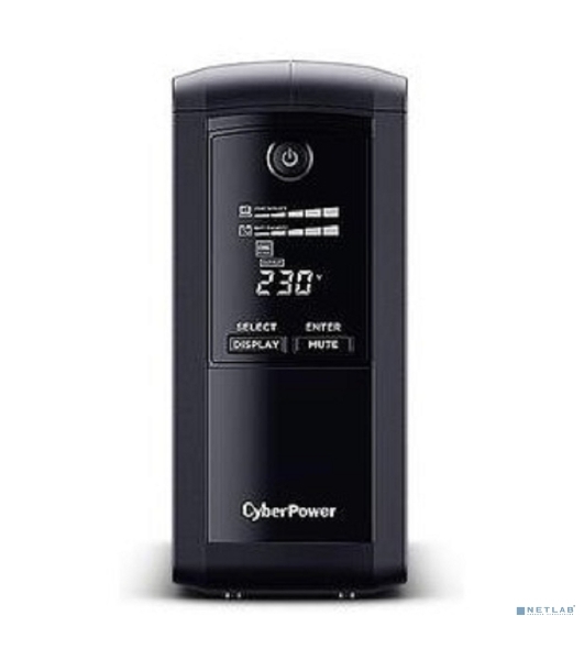 Источник бесперебойного питания CyberPower VP700ELCD/700 ВА/390 Вт/USB/RS-232/RJ-11/RJ-45/4 х CEE 7 (евророзетка)