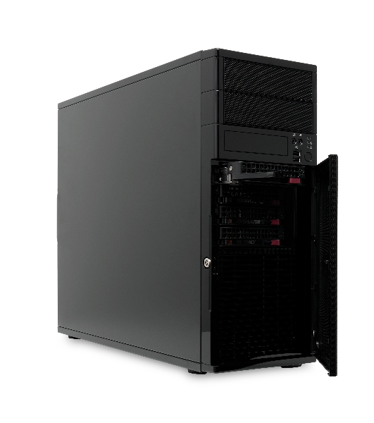 Серверный корпус 4-trays Workstation Chassis 2 x 5.25' drive bays 4 x 3.5' swappable HDD trays; 4-port 6 Gbps SAS/SATA to SATA HDD; no PSU onboard (AC-PS7500 optional)