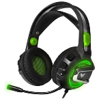 Гарнитура Crown CMGH-3002 чёрный/зелёный, проводная, подсветка, фото10