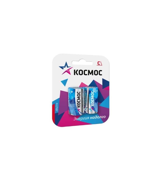 Элемент питания Космос алкалиновый LR LR14 Максимум BP2 (блист.2шт)