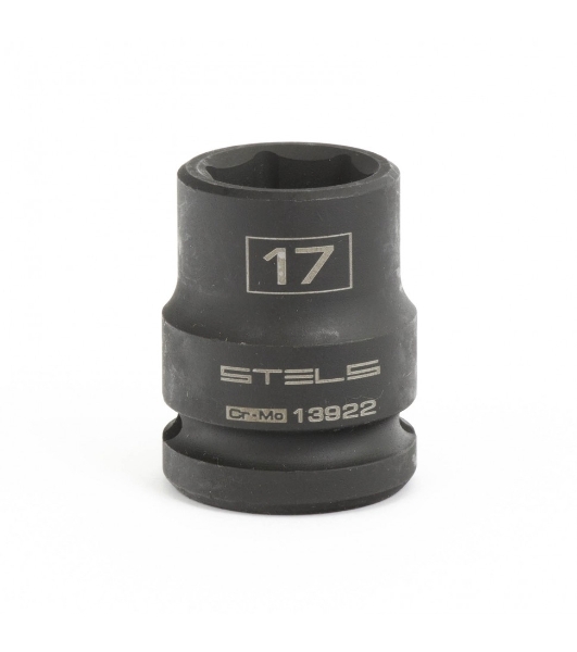 Головка ударная шестигранная, 17 мм, 1/2', CrMo Stels