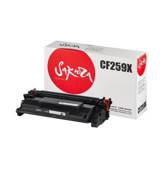 Картридж лазерный Sakura CF259X (59X) для HP LJ M304/M404/MFPM428, черный, 10000 к. (без чипа)