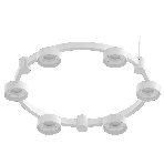 Корпус светильника C9231/6 SWH белый песок D550*70.5mm GX53/6, фото3