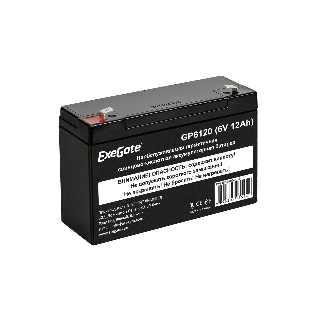 Батарея для ИБП ExeGate GP6120 (6V 12Ah), клеммы F1