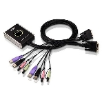 Переключатель KVM ATEN (CS682-AT) KVM+Audio, 1 user USB+DVI-D => 2 cpu USB+DVI-D, со встр.шнурами USB+Audio 2x1.2м., 1920x1200, настол., исп.стандарт., фото2