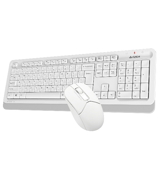 Комплект клавиатура+мышь A4Tech FStyler FG1012 беспроводной, USB, 1200 DPI, белый