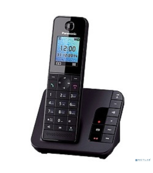 Телефон беспроводной (DECT) Panasonic KX-TGH220RUB черный АОН, Caller ID, 'Радионяня'
