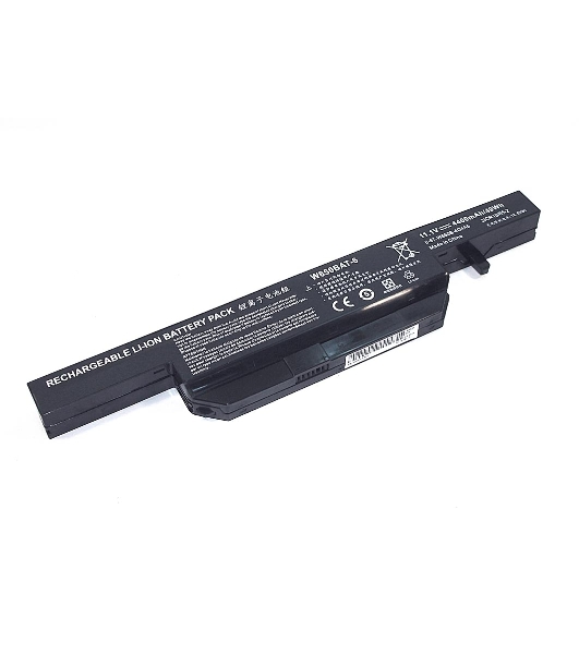 Аккумуляторная батарея для ноутбука Clevo W650-3S2P 11.1V 5200mAh OEM черный