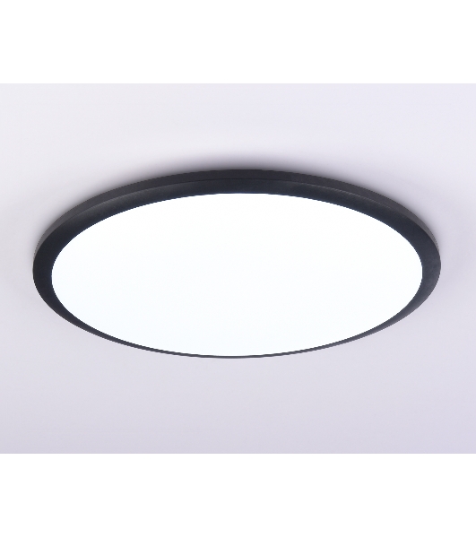 Потолочный светодиодный светильник Ambrella light FZ1235 BK черный IP44 48W 6400К D450*55 (Без ПДУ)