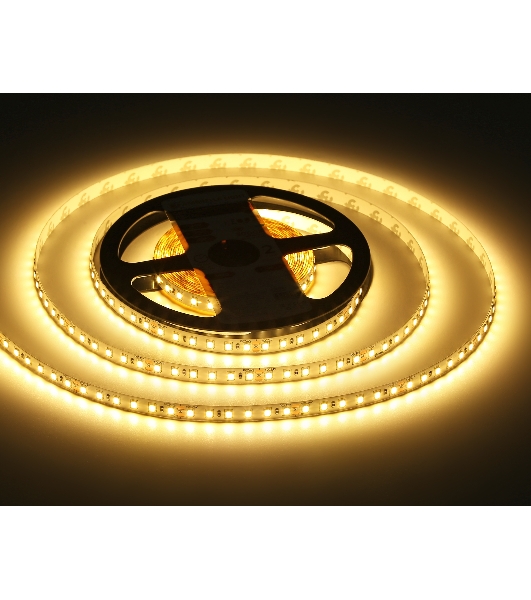 Светодиодная лента Ambrella light GS3101 2835 120Led/ 10W m/ 24V IP20 3000K/ 5000*8*1.2mm (2 конт.)