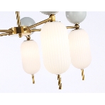 Светильник Ambrella light LH53104/5 BS/GR/FR латунь/серый/белый матовый G9*5 max 28W D650*750, фото4