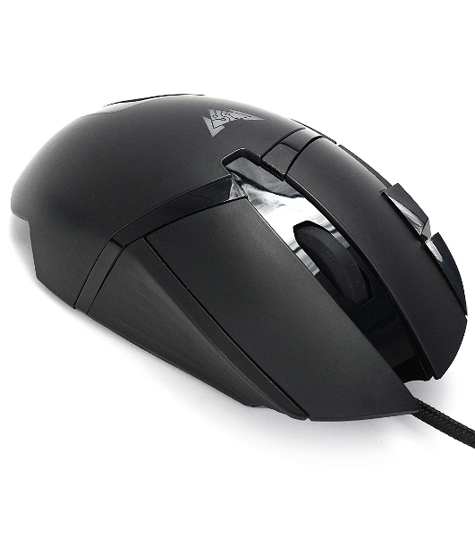 Мышь проводная Crown CMGM-901 черный, 4800 dpi, USB, кнопки - 8