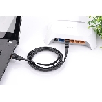 Патч-корд Greenconnect плоский прямой PROF 15.0m UTP медь, cat.6, черный, позолоченные контакты, 30 AWG, Premium ethernet high speed 10 Гбит/с, RJ45, T568B (GCR-LNC616-15.0m), фото10