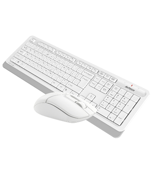 Комплект клавиатура+мышь A4Tech FStyler FG1012 беспроводной, USB, 1200 DPI, белый