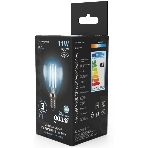 Лампа светодиодная филаментная Gauss Filament 11Вт цок.: E14 шар 220B 4100K св. свеч. белый нейт. (упак.: 10 шт), фото3