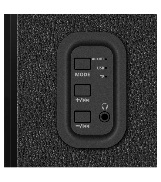 Акустическая система SVEN SPS-730 2.0 черные (2x25Вт, экокожа, USB/SD, пульт ДУ, Bluetooth)