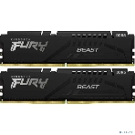Оперативная память Kingston Fury Beast Black, DDR5, 64GB (2x32GB), 5200 MHz, CL40, с радиатором, чёрный, фото6