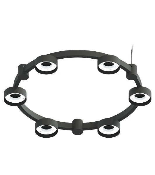 Корпус светильника C9232/6 SBK черный песок D550*70.5mm GX53/6