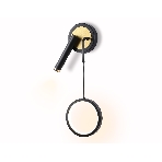 Настенный светодиодный светильник Ambrella light FL51652/1+1 BK/GD черный/золото 10W 4200K 500*227*90, фото8