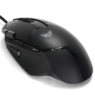 Мышь проводная Crown CMGM-901 черный, 4800 dpi, USB, кнопки - 8