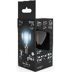 Лампа светодиодная филаментная Gauss Filament 11Вт цок.: E14 шар 220B 4100K св. свеч. белый нейт. (упак.: 10 шт), фото2