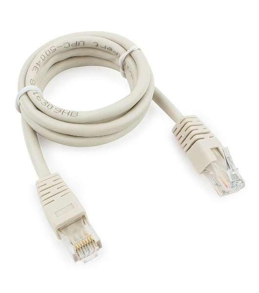 Патч-корд UTP Cablexpert PP6U-1M cat.6, 1м, литой, многожильный, серый