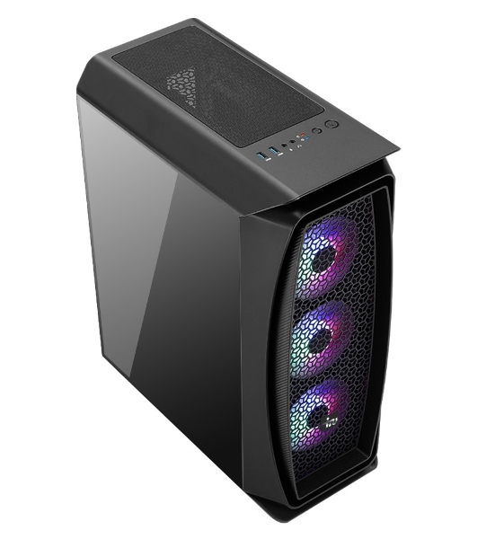 Компьютер IRU Game 520B5 MT Ryzen 5 5600X (3.7) 16Gb SSD 1Tb RTX 3060Ti 8Gb Windows 10 Home Single Language 64 GbitEth 650W черный