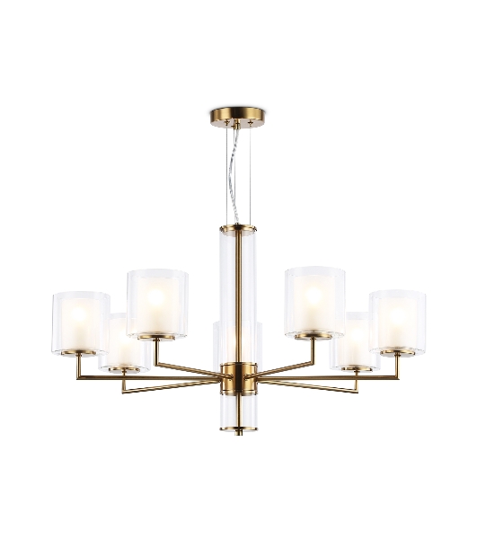 Люстра Ambrella light LH56013/7 BS/FR латунь/белый матовый E14*7 max 40W D790*1260