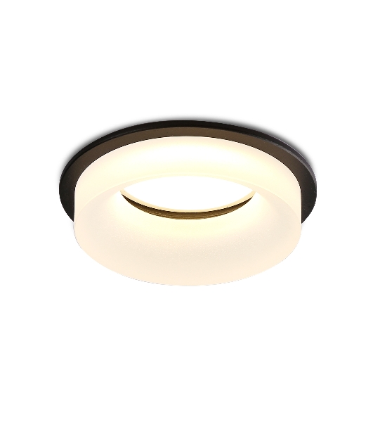 Светильник Ambrella light TN1303 BK/FR черный/белый матовый MR16 GU5.3 D80*42