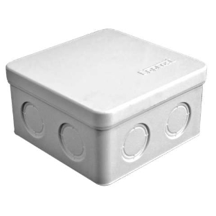 Коробка распределительная ОП 105х105х56 7 выходов без гермовводов IP54 крышка защелкивающаяся сер. Epplast 105032