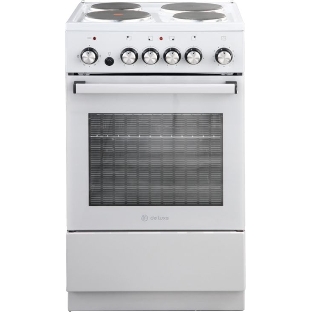 Плита электрическая De Luxe 5004.16э 012 серый, конфорок 4 шт, духовка 46 л, гриль, 50 см x 85 см x 50 см