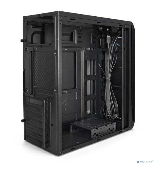 Компьютерный корпус Miditower ExeGate XP-334UC (ATX, без БП, 1хUSB/1хUSB 3.0/1хTypeC, аудио, черный)